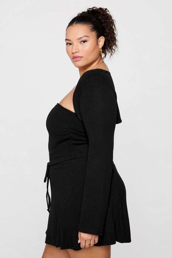 Breezy Knit Bell Sleeve Shrug
