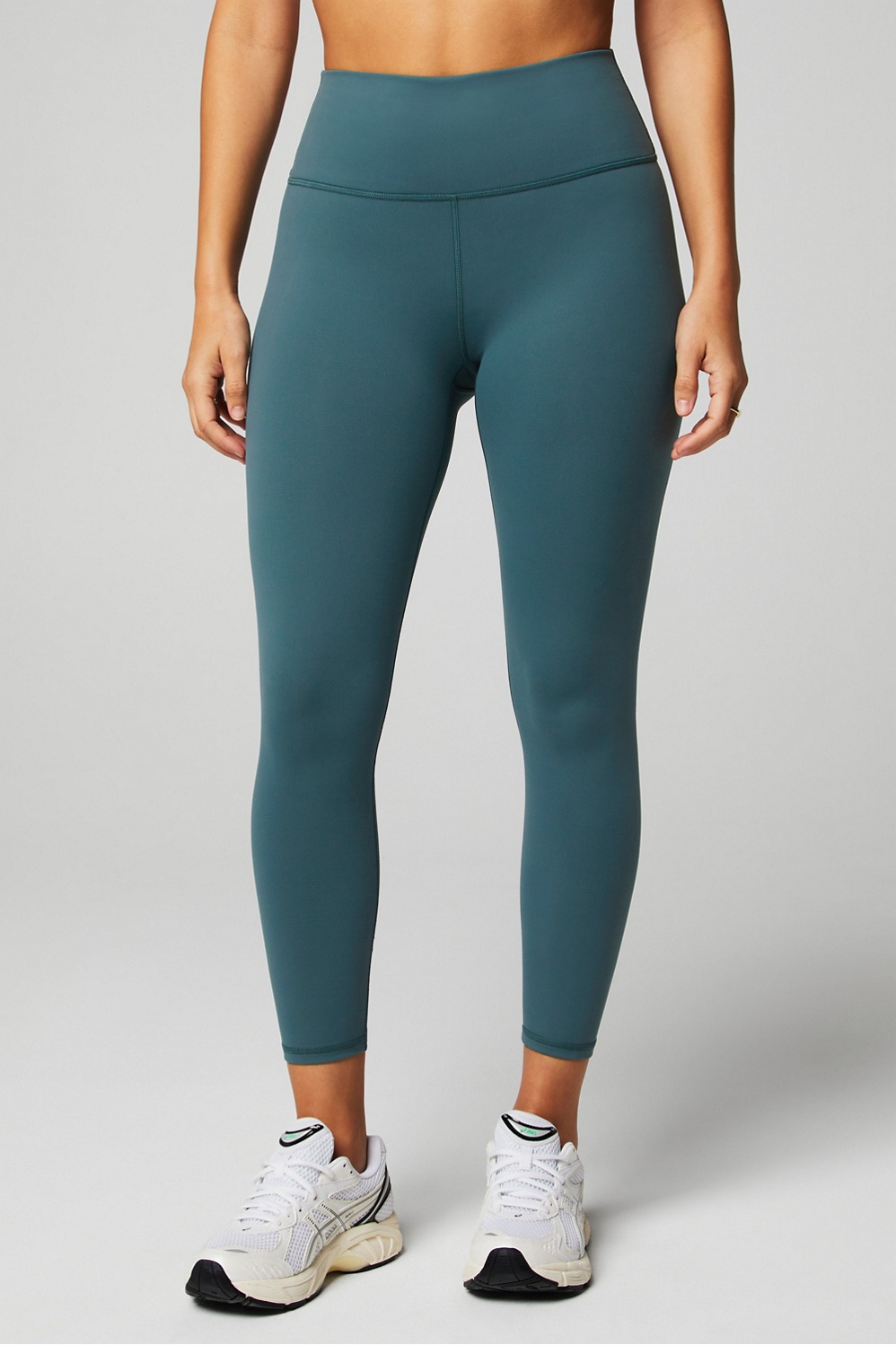 NEW! Fabletics Define PowerHold High-Waisted Capri Leggings cheapest XL Yellow Orange $85