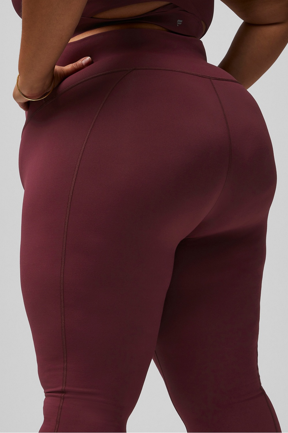 Fabletics Solid Maroon Burgundy Leggings Size XS - 62% off