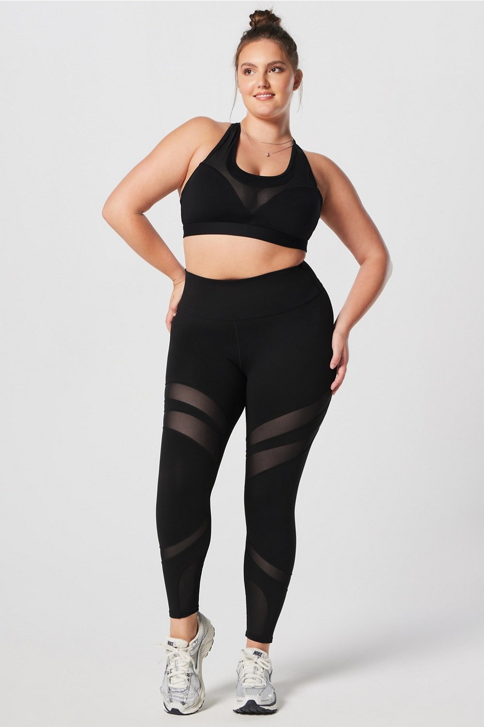 Powerhold® High-Waisted Mesh Paneled 7/8 Legging