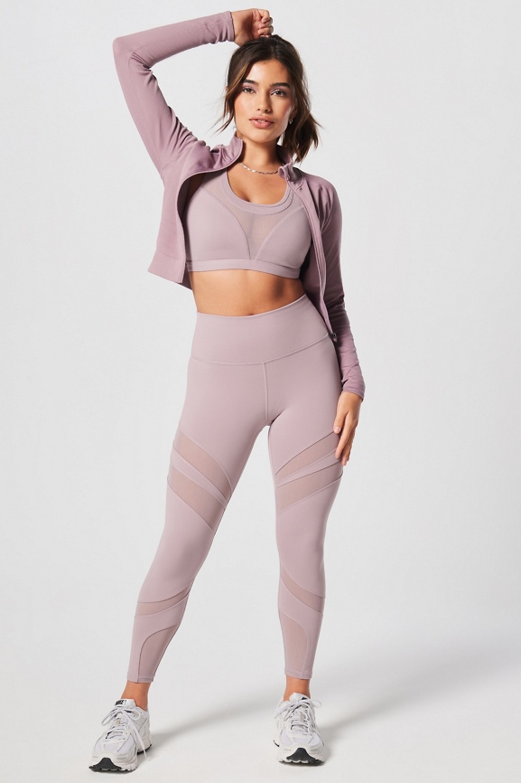 Fabletics high waisted mesh powerhold legging hotsell