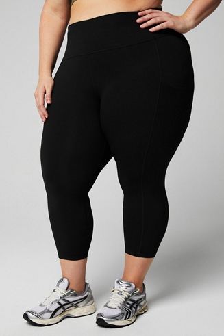 High waisted capri leggings with mesh pocket – bfree apparel
