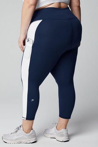 Fabletics Women's On-The-Go PowerHold High-Waisted Capri, Maximum  Compression, Flattering, XS, Wasabi at  Women's Clothing store