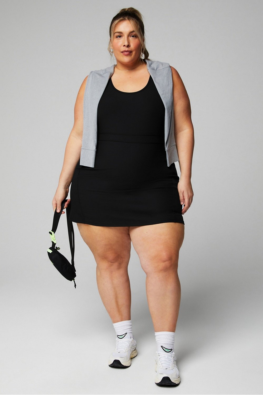 Sporty Rib Built-In Short Dress