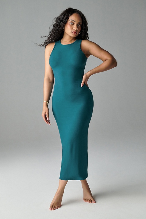 Soft Rib Sleeveless Maxi Dress
