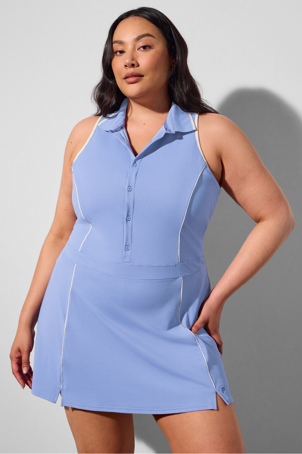 Sleeveless Polo Mini Dress