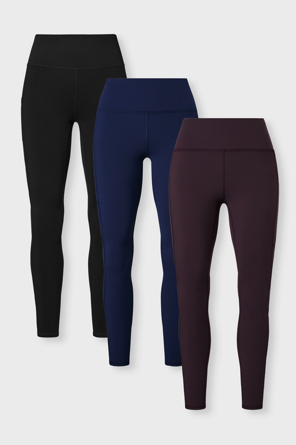 3 pairs store fabletics Leggings