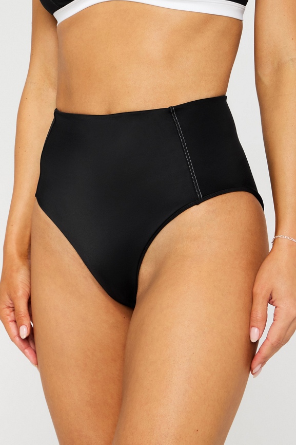 Sunset Scoop Swim Top + High-Waisted Swim Bottom 2-Piece Bundle