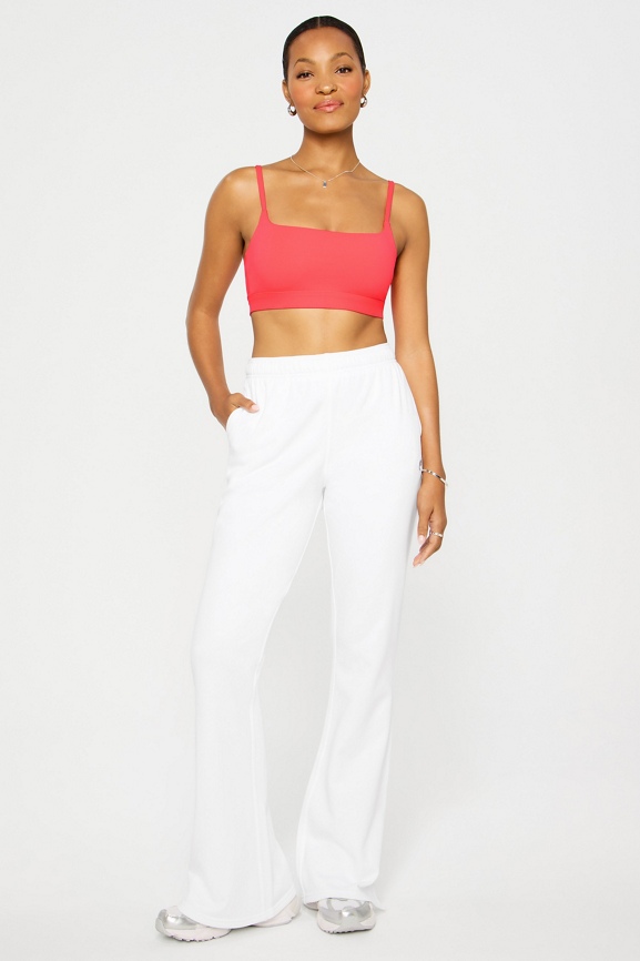 Essential Low Impact Bra + Year Round Terry Flare 2-Piece Outfit