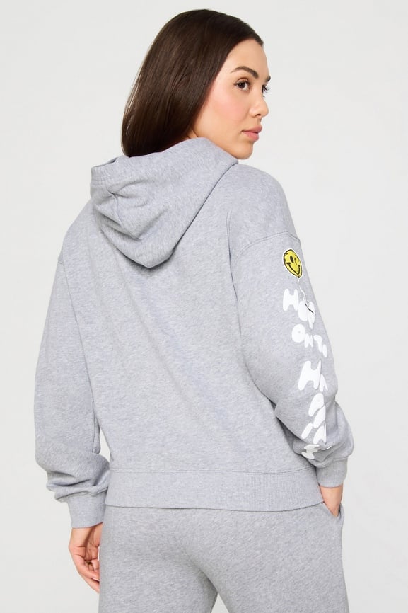 Year Round Terry Hoodie + Boost Medium Impact Sports Bra 2-Piece Outfit