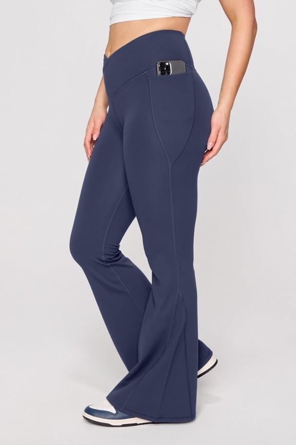 Pureluxe Everyday Crossover Flare  + Pureluxe Longline Low Impact Bra 2-Piece Outfit