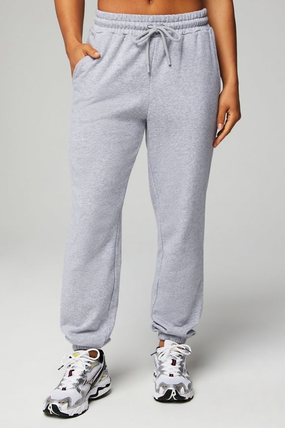 Soft Rib Tank + Year Round Terry High Waisted Sweatpants 2-Piece Outfit