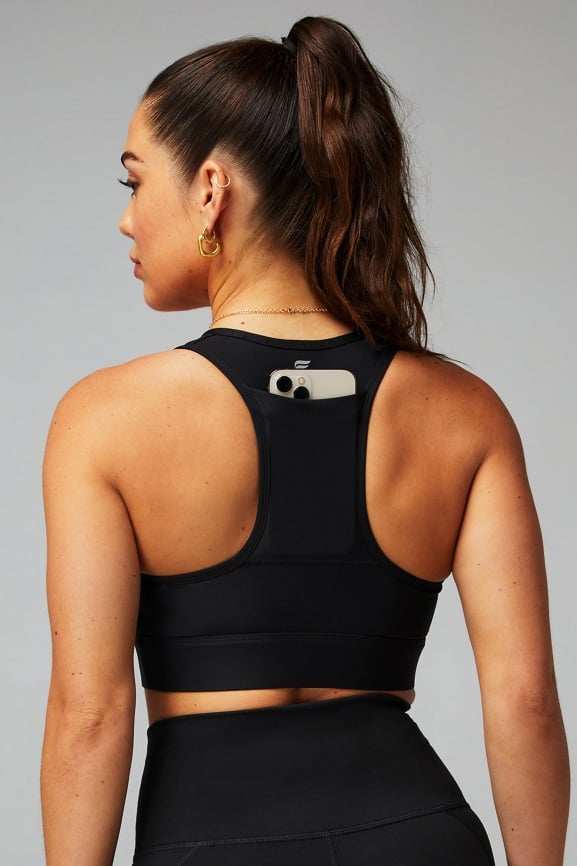 On-The-Go Medium Impact Sports Bra + Oasis High-Waisted Kick Flare 2-Piece Outfit