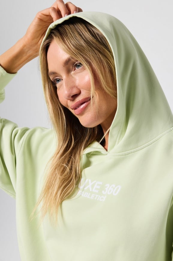 Year Round Terry Luxe Cropped Hoodie + Year Round Terry High Waisted Sweatpants 2-Piece Outfit