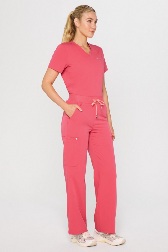 Vital Scrub Top + High-Rise Wide Leg Scrub Pant