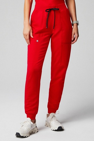 Buy Women Red Regular Fit Solid Casual Jogger Pants Online - 610141