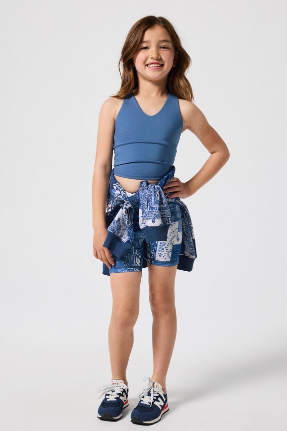 Girls Motion365+ Built-In Bra Cropped Tank