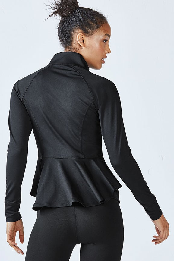 Peplum hotsell athletic jacket