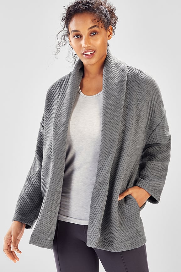 Vanessa Quilted Cardigan Fabletics Canada
