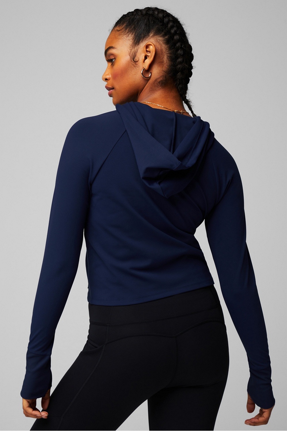 【KOOLOSET】Oasis Crop Hood Oasis Cropped Hoodie - - {brand}