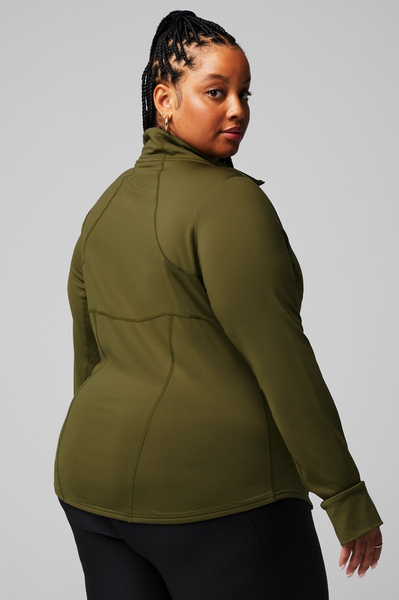 Final Sale Plus Size 2pc Honeycomb Texture Hooded Zip-Up Jacket and Pa –  Chic And Curvy