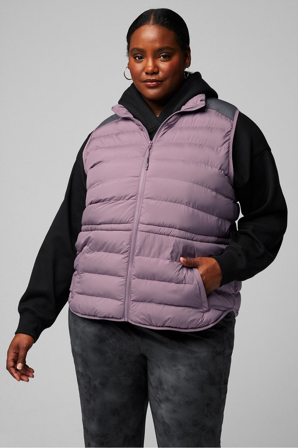 Plus size clearance puffer vest