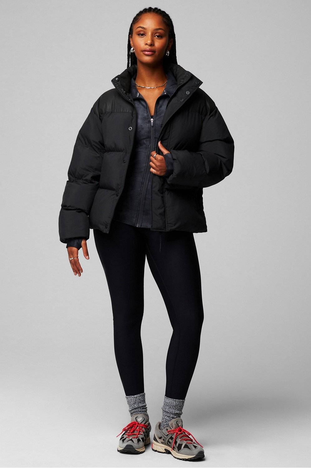 Fabletics Black Puffer Jacket - $22 (56% Off Retail) - From Georgia