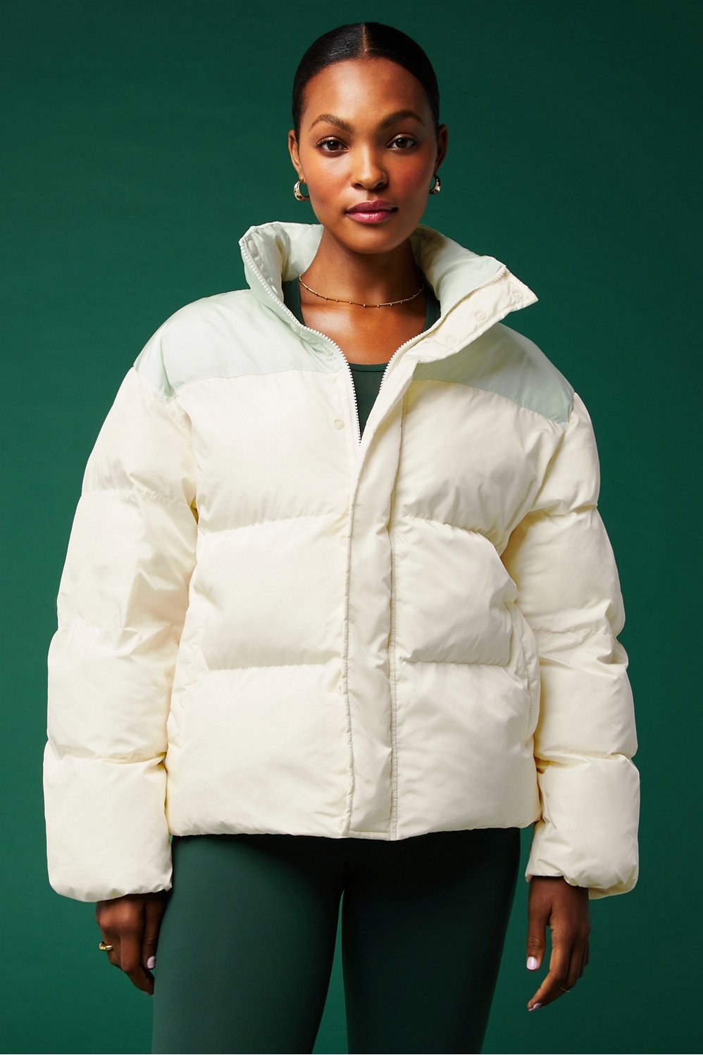 Fabletics black hot sale puffer jacket