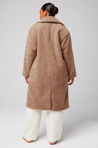 Teddy Long Coat Fabletics