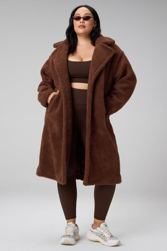 Oversized Teddy Cocoon Jacket - Fabletics