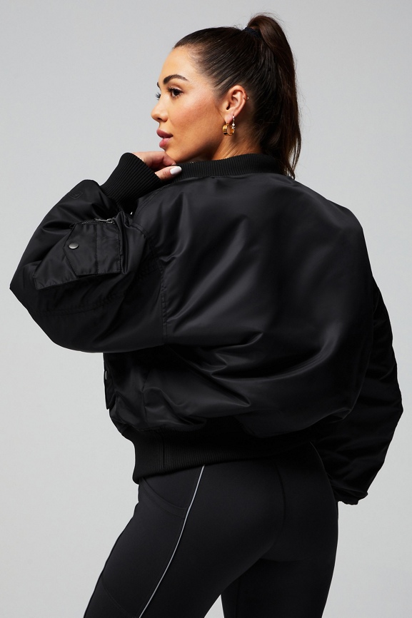 Bomber jacket and tights tracksuit sale