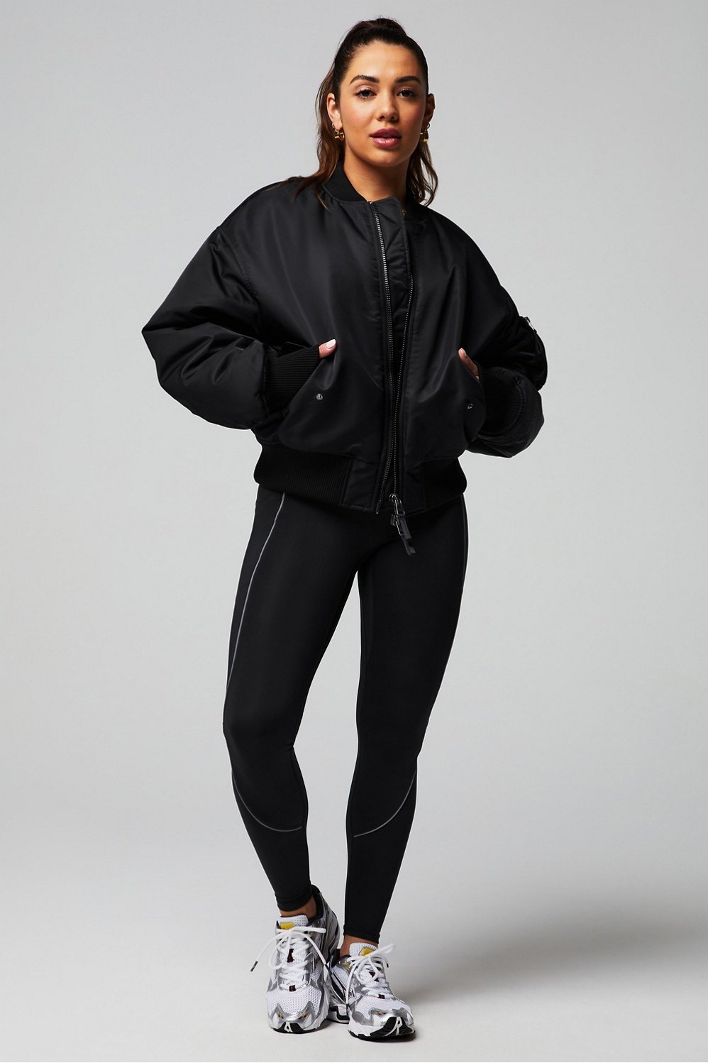 Iconic Oversized Bomber Jacket