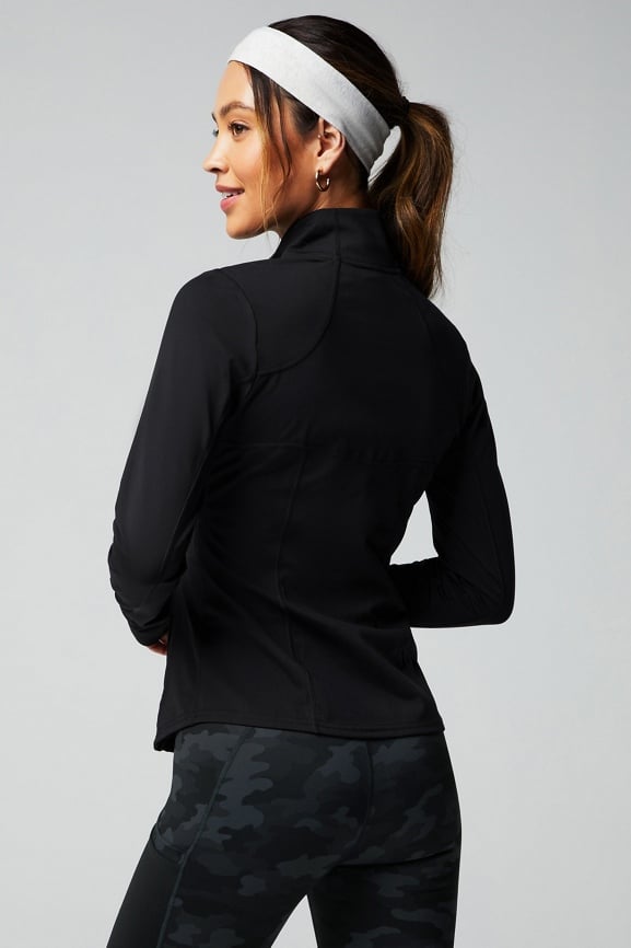 Fabletics, Jackets & Coats, New Fabletics Reflective Black Athletic Jacket  Xs Perfect For Workouts