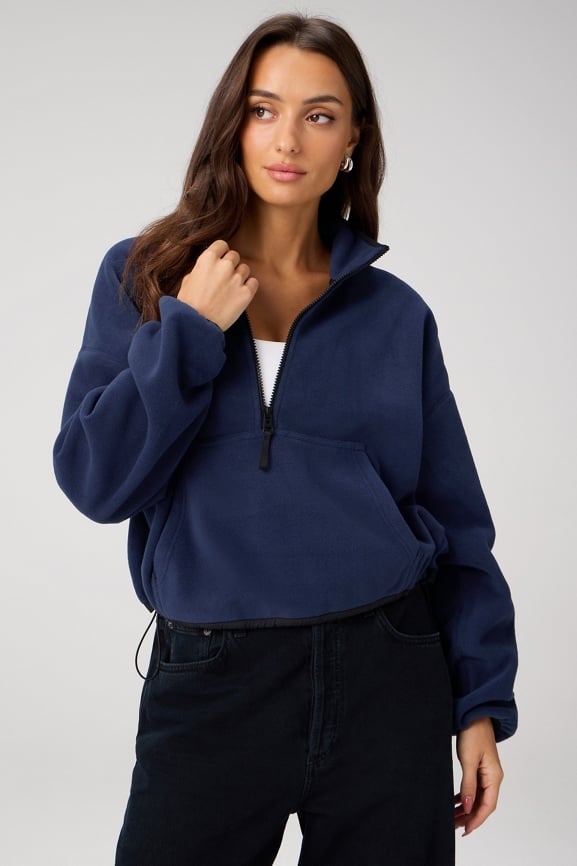 Cold Weather Full-Zip Cropped Hoodie - Fabletics