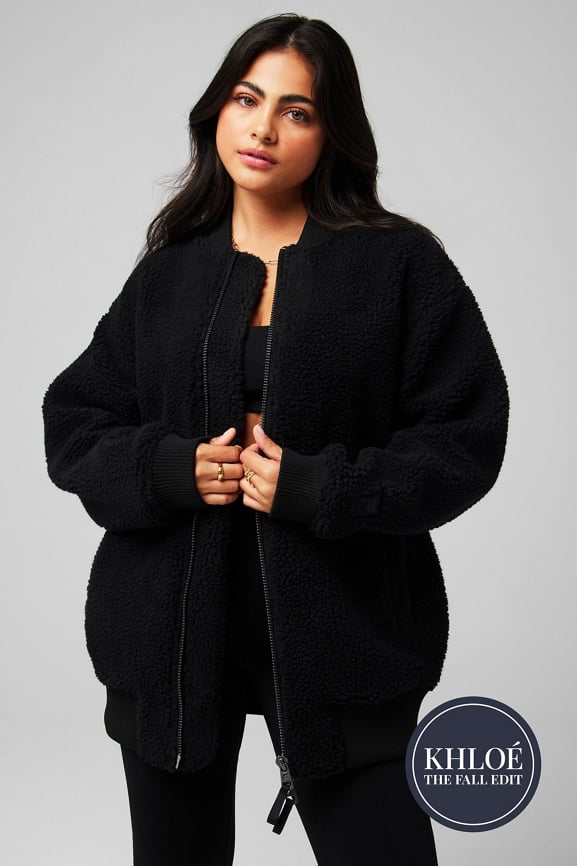 Teddy Oversized Bomber Jacket