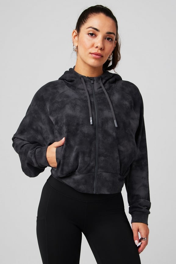 Cold Weather Full-Zip Cropped Hoodie - Fabletics