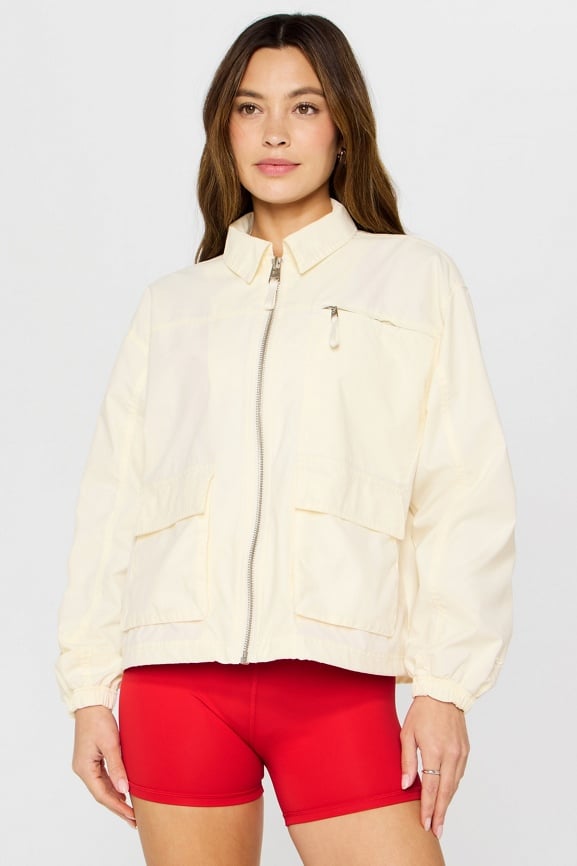 Utility Twill Cargo Jacket - Fabletics