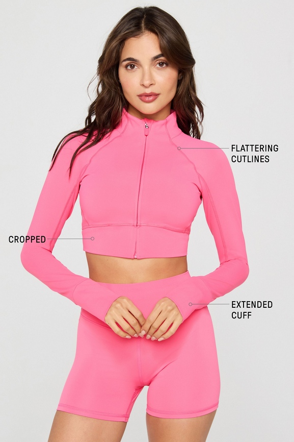 PureLuxe Cropped Train Jacket
