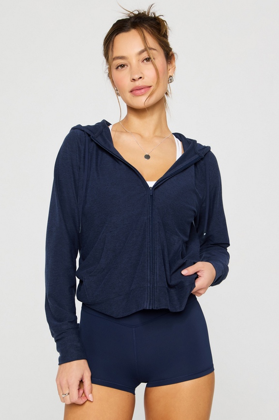 Cloud Jersey Full Zip Hoodie