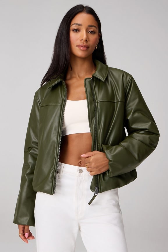 極美品24SS Theory AIRY COTTON SHEER BOMBER Iconic Oversized Bomber Jacket - Fabletics Canada