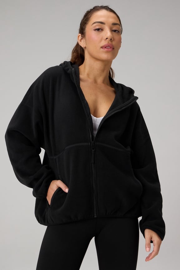 Cold Weather Full-Zip Cropped Hoodie - Fabletics