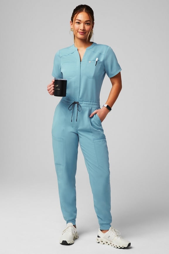 Fabletics off sales the shoulder jumpsuit