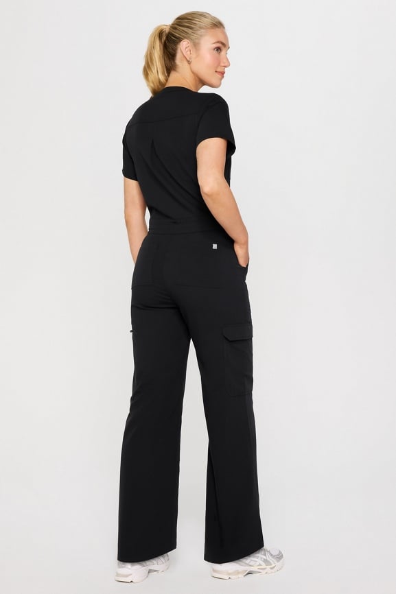 Empower Wide Leg Scrub Jumpsuit