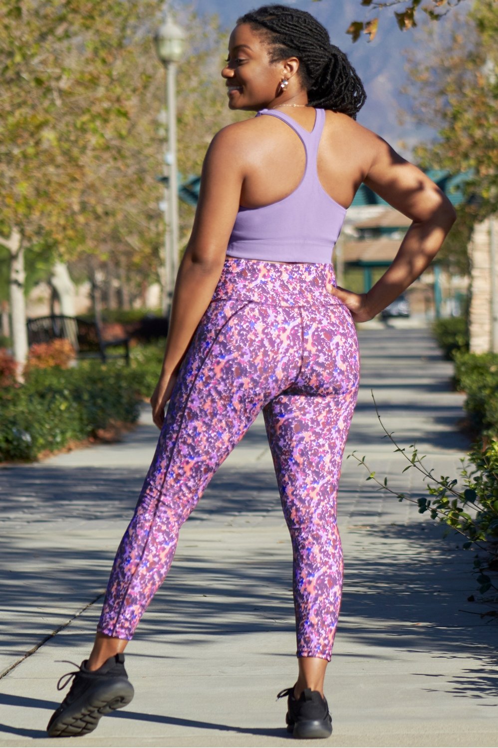 PowerHold® High Waisted Floral Print Leggings | Fabletics