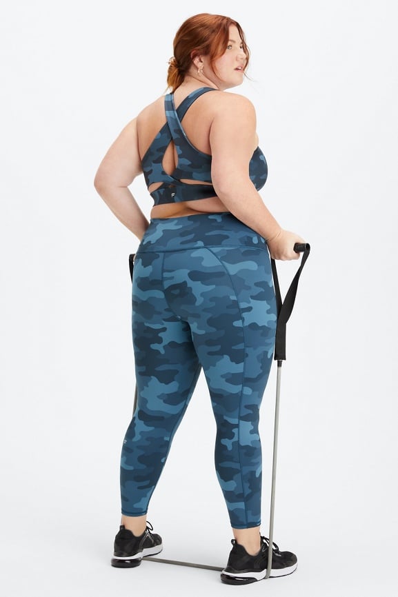 Fabletics Camo sports bra and legging Set XS Free - Depop