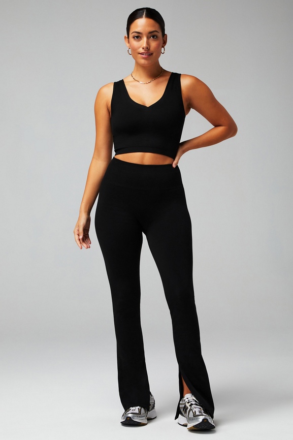 Cloud Seamless High-Waisted Split Flare - Fabletics