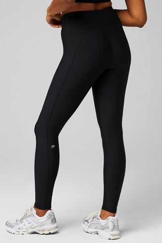 Fabletics High-Waisted Essential Cold Weather Legging Womens Trail Dust  Size XXS