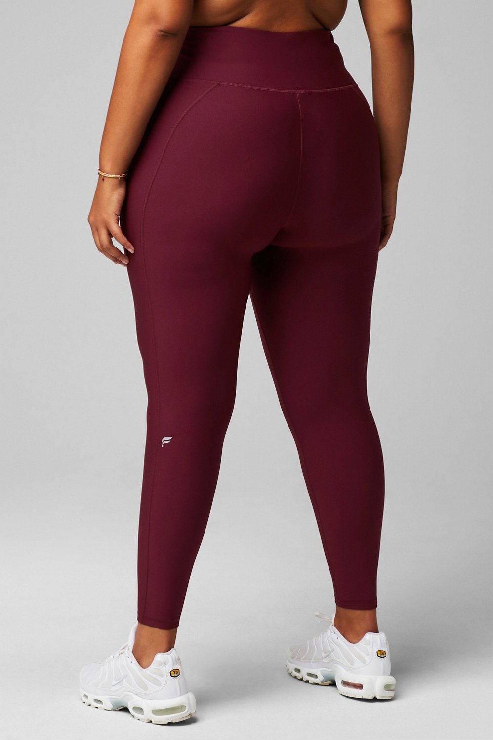 Wild Fable Size Med High-Waisted Side Pockets Ankle Length Leggings  Berry/Maroon