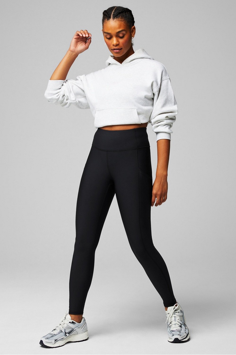 High Waisted Solid Leggings With Back Pockets – Zimmi Fit