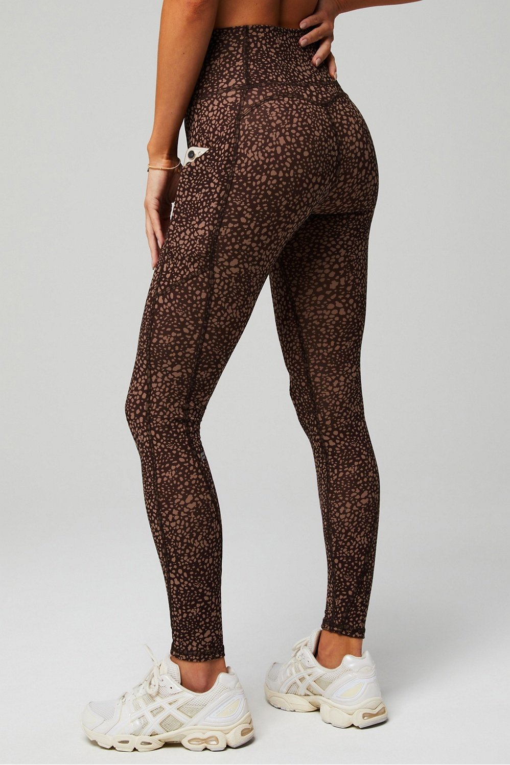 Women's Gingerbread Cheetah Go-To Pocket Legging by Pact Apparel